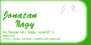 jonatan nagy business card